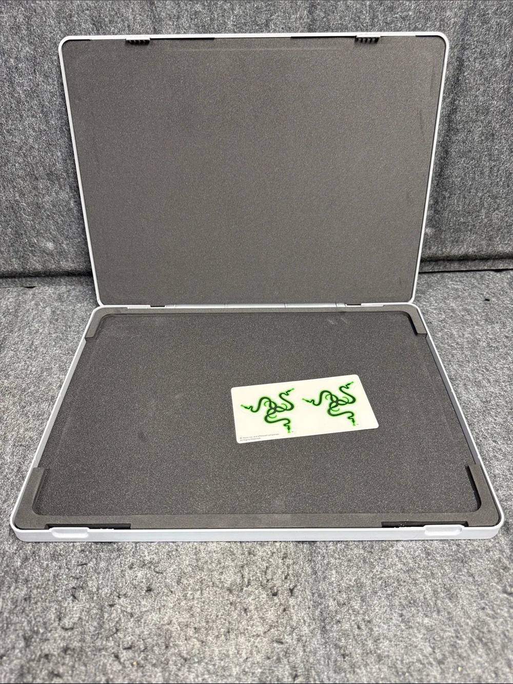 Razer Grey Laptop Top Case Cover with Subtle Logo